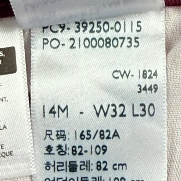 Levi's Womens Classic Straight Mid Rise Stretch Burgundy Denim Jeans Size 14 NWT - Picture 5 of 11